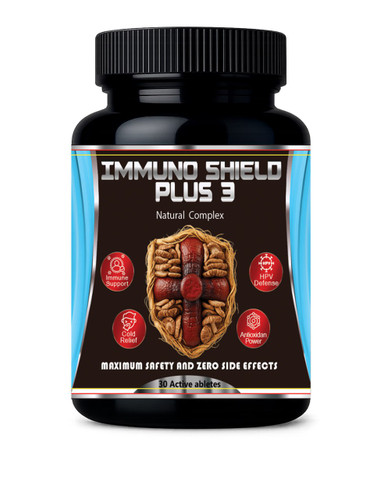 مکمل ایمونو شیلد پلاس ۳ با ترکیب شیتاکه، گانودرما، لاینز مین و جینسینگ برای تقویت سیستم ایمنی و مقابله با ویروسها